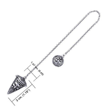 Green Man Silver Pendulum TM008 - Jewelry